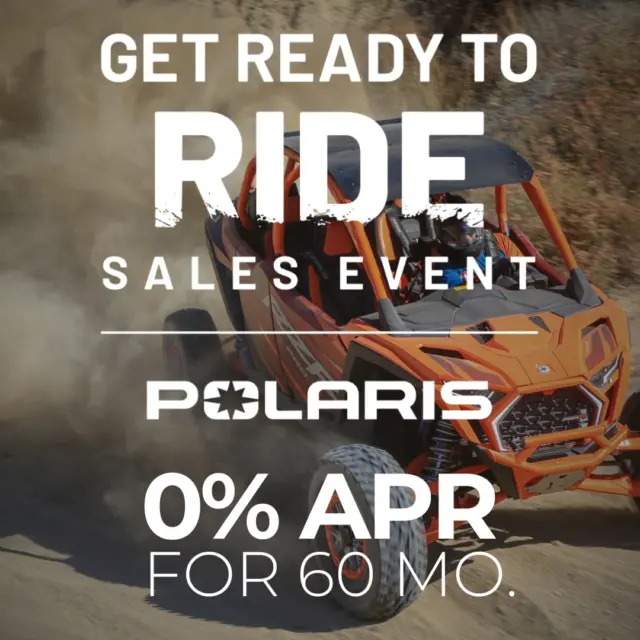 🚨 **UNMATCHED FINANCING OFFER!** 🚨 

🔥 Grab a **2024 Polaris Off-Road** vehicle—ATVs & Side-by-Sides—with an **amazing 0% APR for up to 60 months!** 🔥 

✅ More power. More adventure. More savings await! 
✅ Offer valid **through March or until supplies last!** 

Seize this **limited-time** opportunity—ride today, pay with **ZERO interest!** 💨 

#PolarisOffRoad #0APR #PolarisAdventure (opens in a new window)